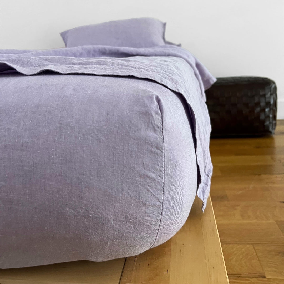 Lavender Linen Fitted Sheet