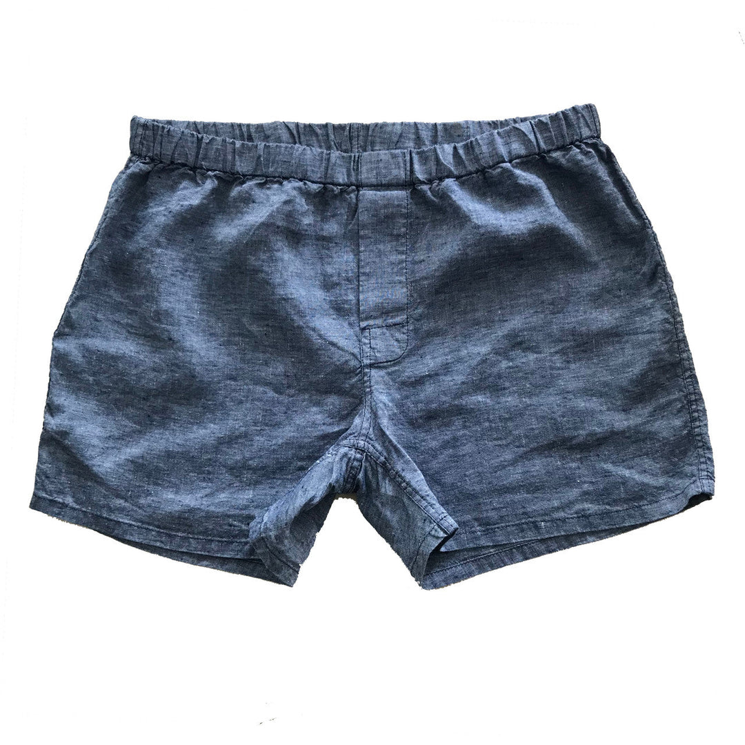 XS Indigo Boxer Shorts - 30 Waist Sleek Fit