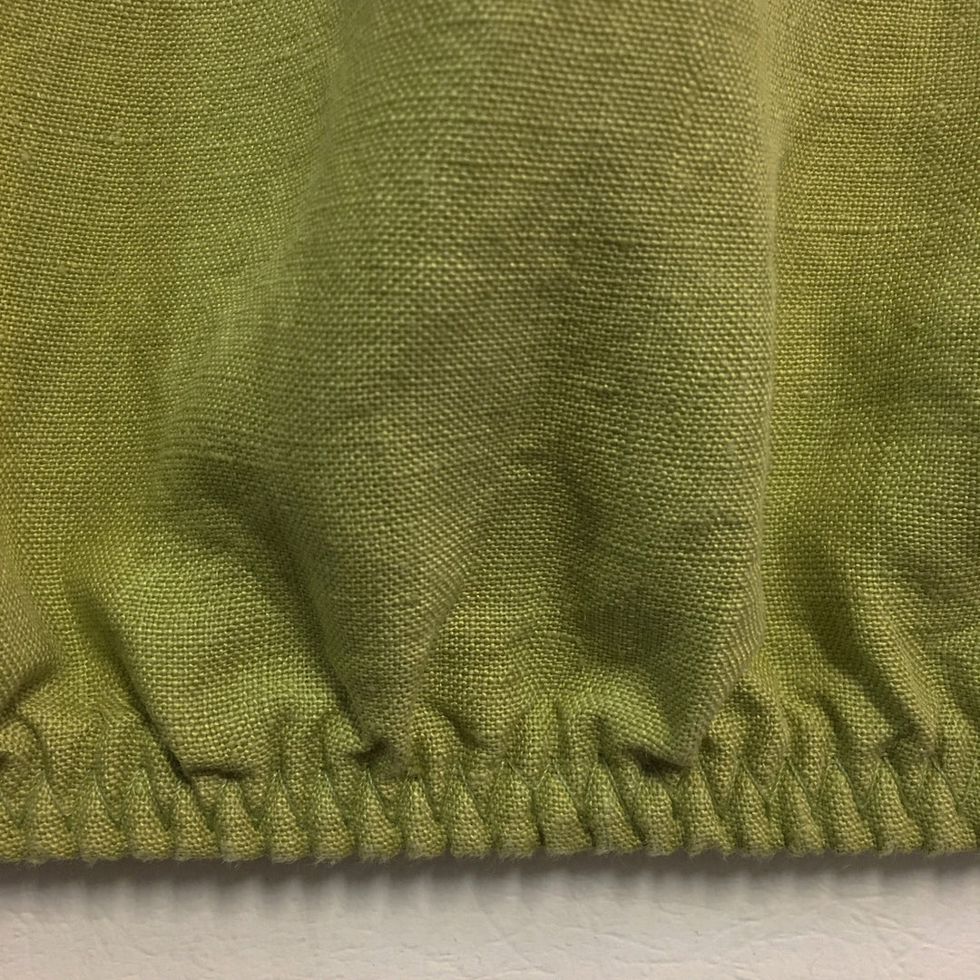 Golden Green Linen Fitted Sheet