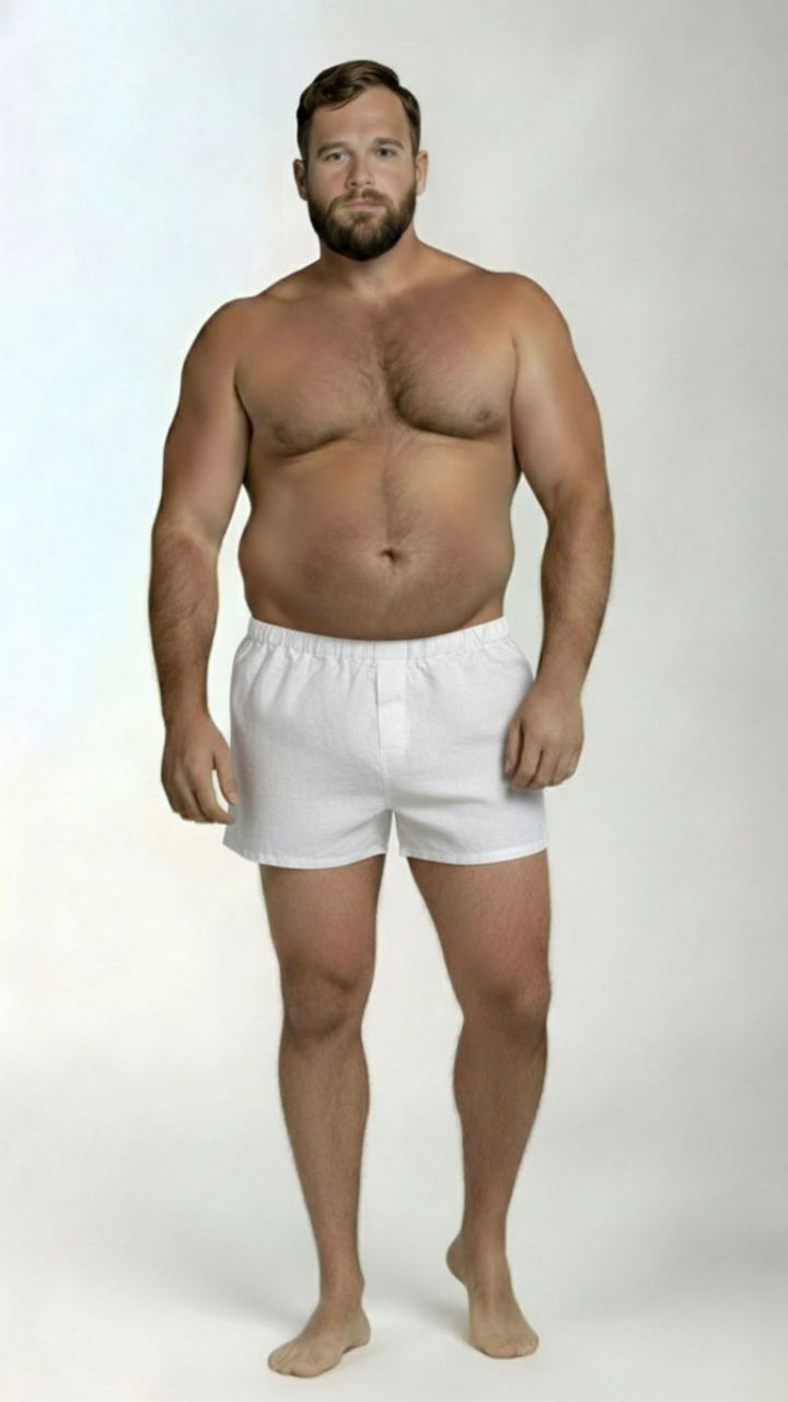 White Boxer Shorts