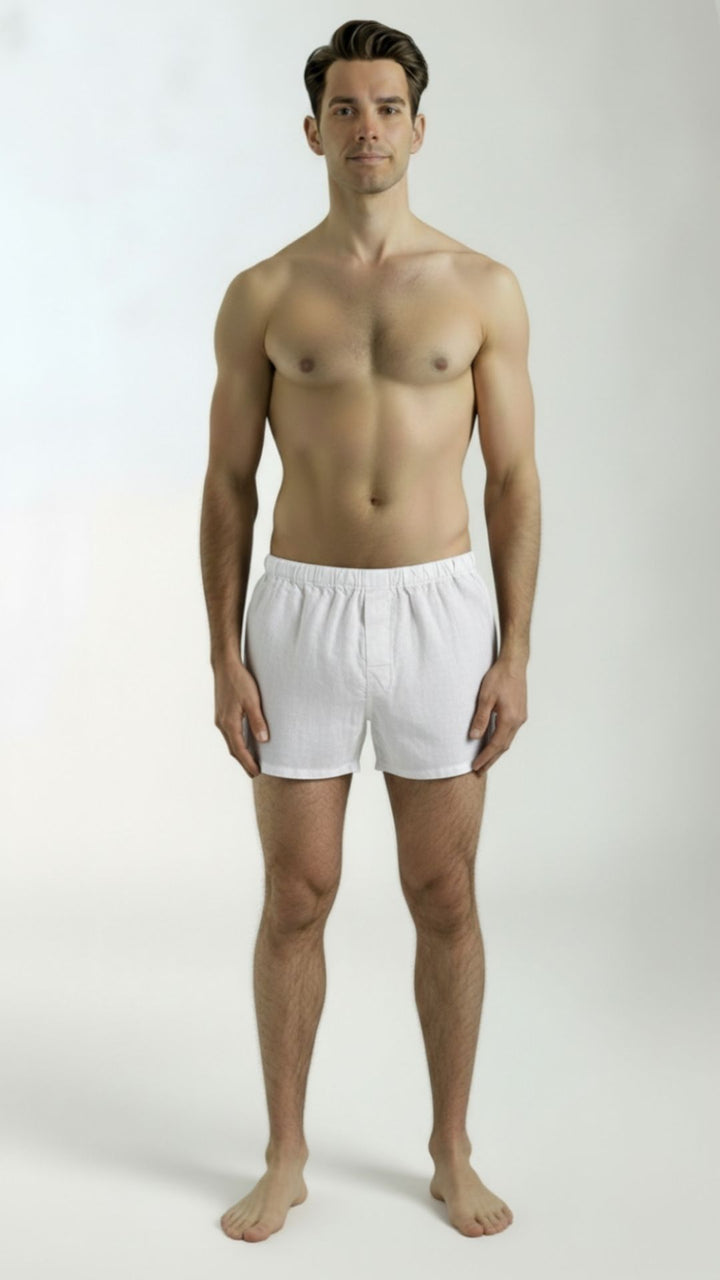 White Boxer Shorts
