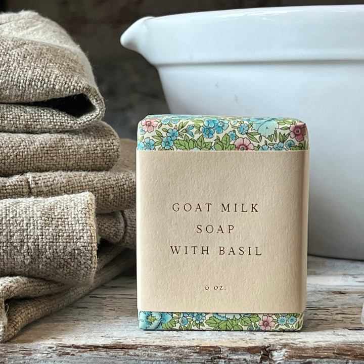 Goat Milk Soap with Basil
