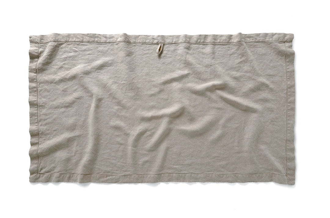 large natural Belgian linen towel