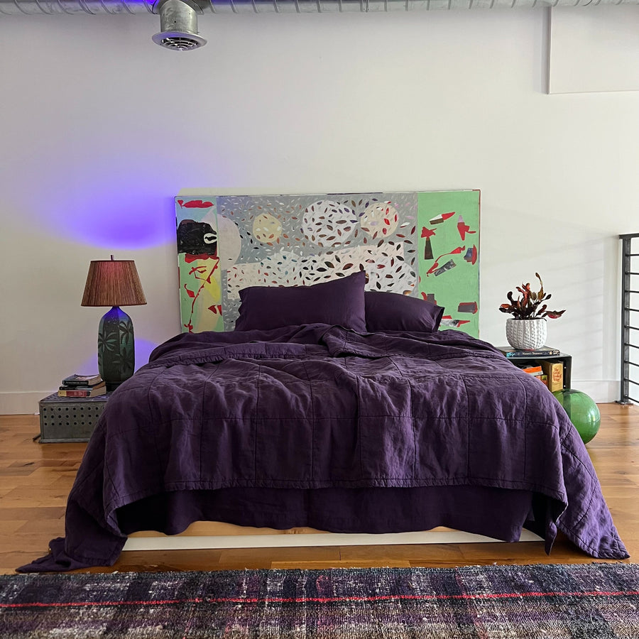 Linen Quilted Coverlets and Bedspreads | https://www.linoto.com