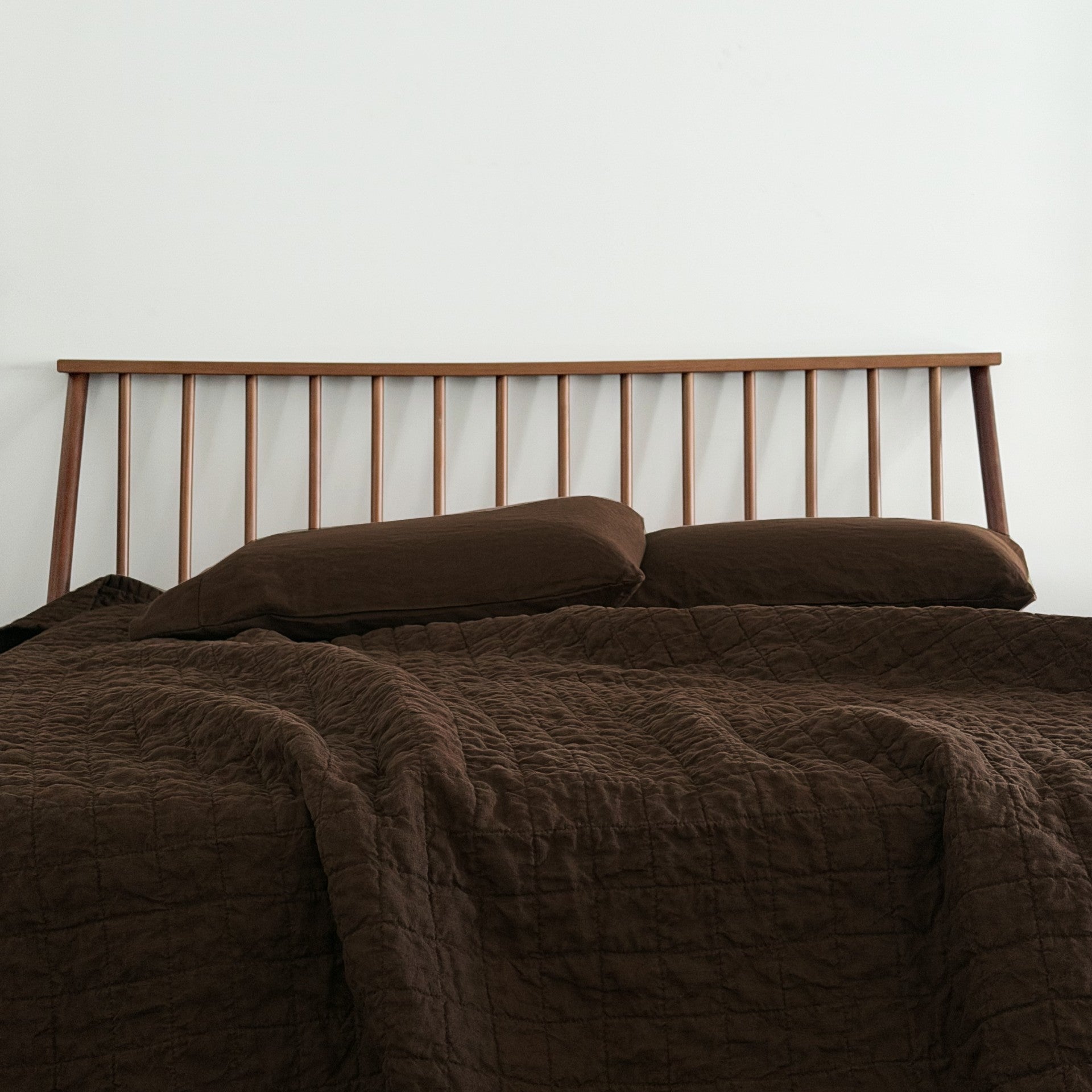 Linoto Quilted Linen Coverlet - Thumbnail 4