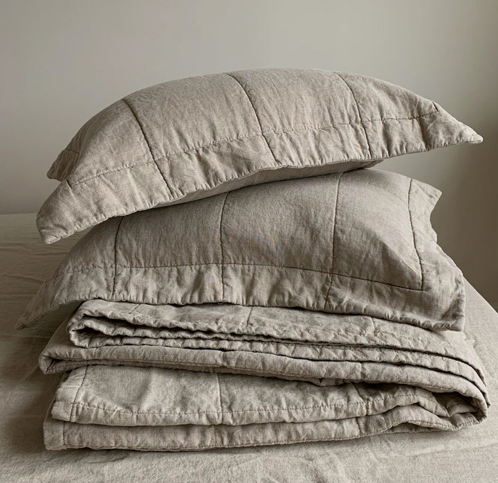 Organic Natural Quilted Pillowcase