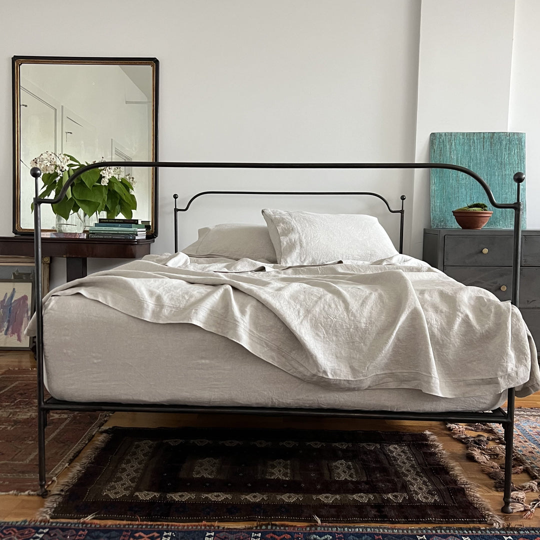 Natural Oatmeal Linen Sheet Set from $610.00