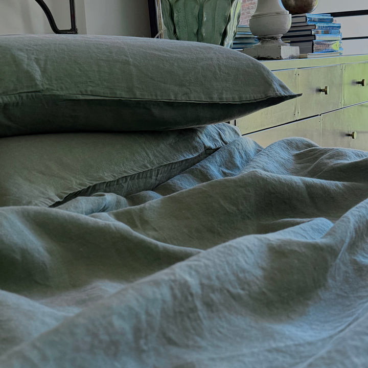 Sage Linen Sheet Set