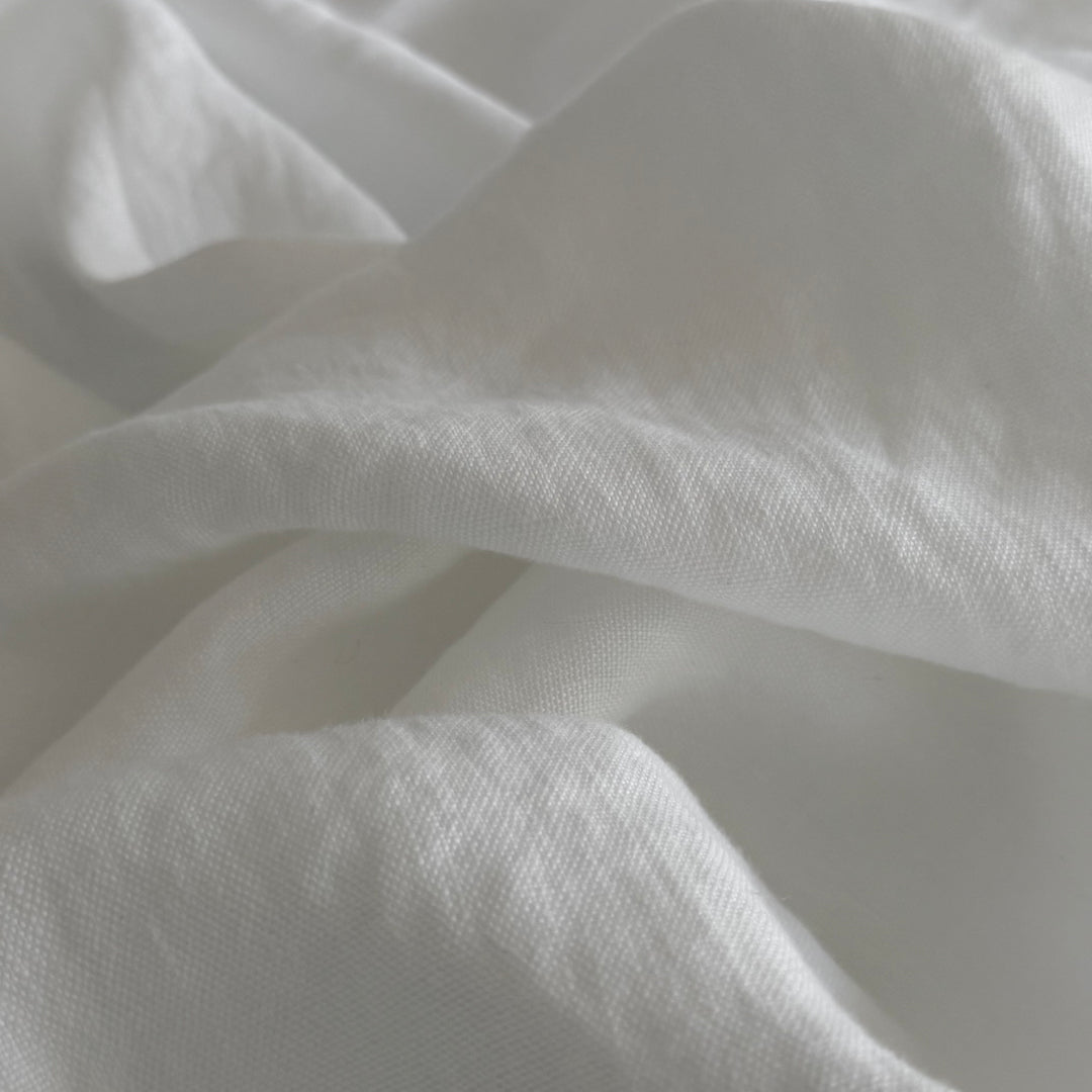 White Linen Sheet Set